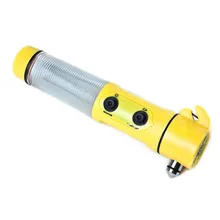 2 шт. 4 в 1 Многофункциональный автомобиль безопасности молоточек для аварийного выхода с светодиодный фонарик выключатель света окна