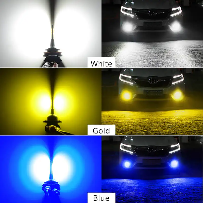 Противотуманные фары NAO H11 LED H3 HB4 H16 H8 H10 8 Вт 9005 лм HB3 3030 автомобисветодиодный