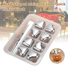 8 шт набор многоразовые виски шампанское ледяные камни охлаждения Камни виски камни напитки охлаждение вина охладитель пива@ Q