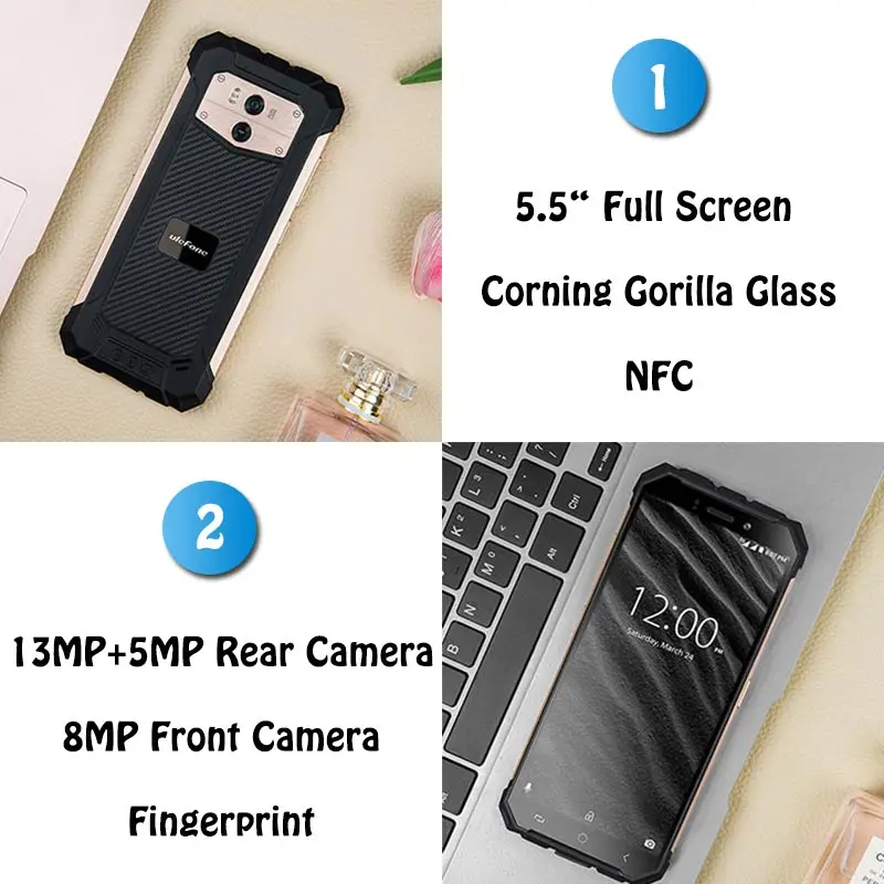 Ulefone Armor X2 IP68 водонепроницаемый мобильный телефон Android 8 1 5 &quot18:9 четырехъядерный
