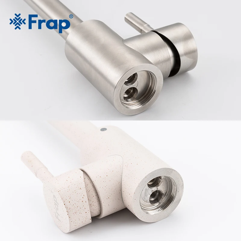 Frap Stainless Steel Kitchen Faucet Hot & Cold Water 360 Rotate Oatmeal Mixer Faucet for Kitchen Torneira Cozinha Y40107/-1 Frap Stainless Steel Kitchen Faucet Hot & Cold Water 360 Rotate Oatmeal Mixer Faucet for Kitchen Torneira Cozinha Y40107/-1