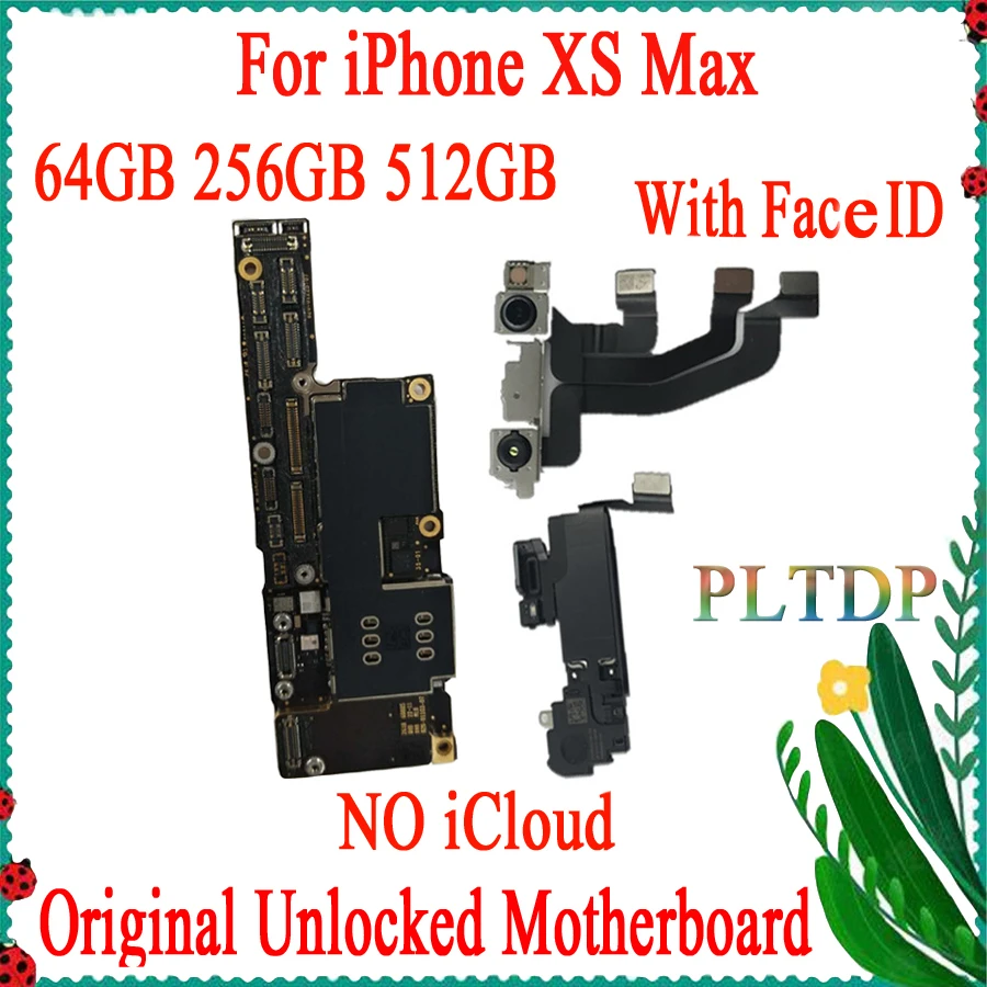 Заводская разблокированная материнская плата для iPhone XS Max с идентификатором лица