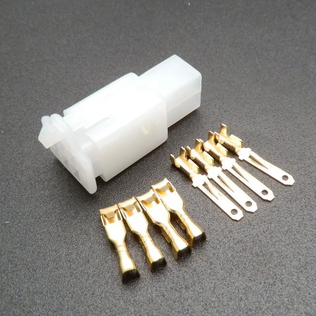 

10x Female and Male Connector Plug 4-way 4 pin Electrical Universal 2.8mm