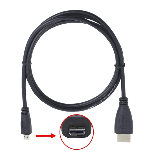 Micro Hdmi 1080p A/v Hd Tv Video Cable For Acer Aspire Switch 10 Sw5-012 - Audio & Video Cables -