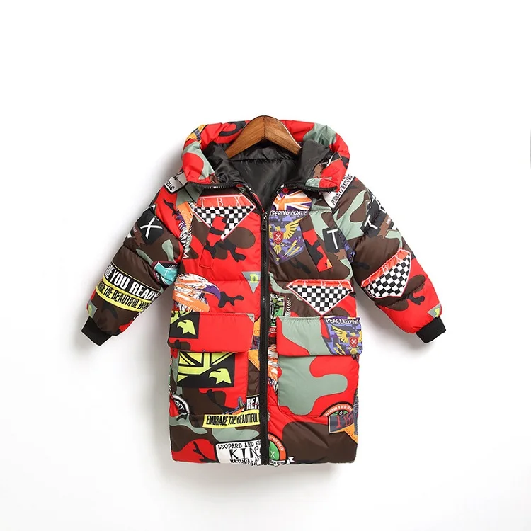 Куртка для маленьких мальчиков; теплое пуховое пальто для детей; Верхняя одежда с капюшоном; Одежда для маленьких девочек; парки для русской зимы