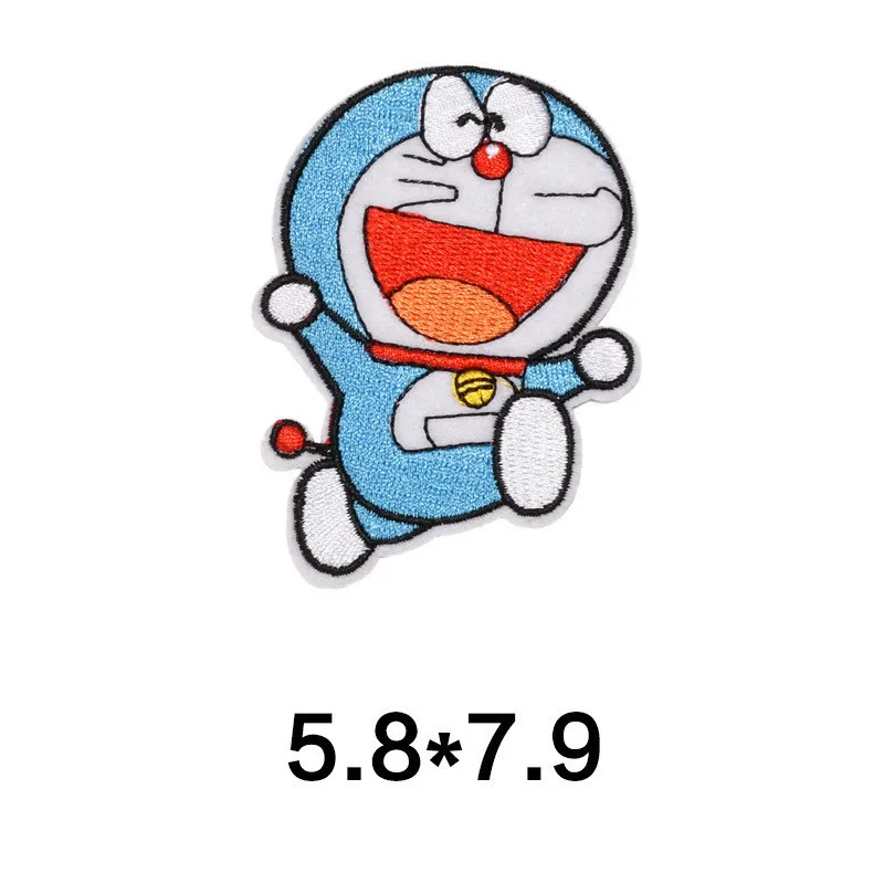 Изысканные Мультяшные нашивки с пайетками Doraemon, нашивка со звездами из фильма «Железный патчи» для одежды, детская одежда, наносимые с помощью утюга наклейки «сделай сам» - Цвет: N-BT5410