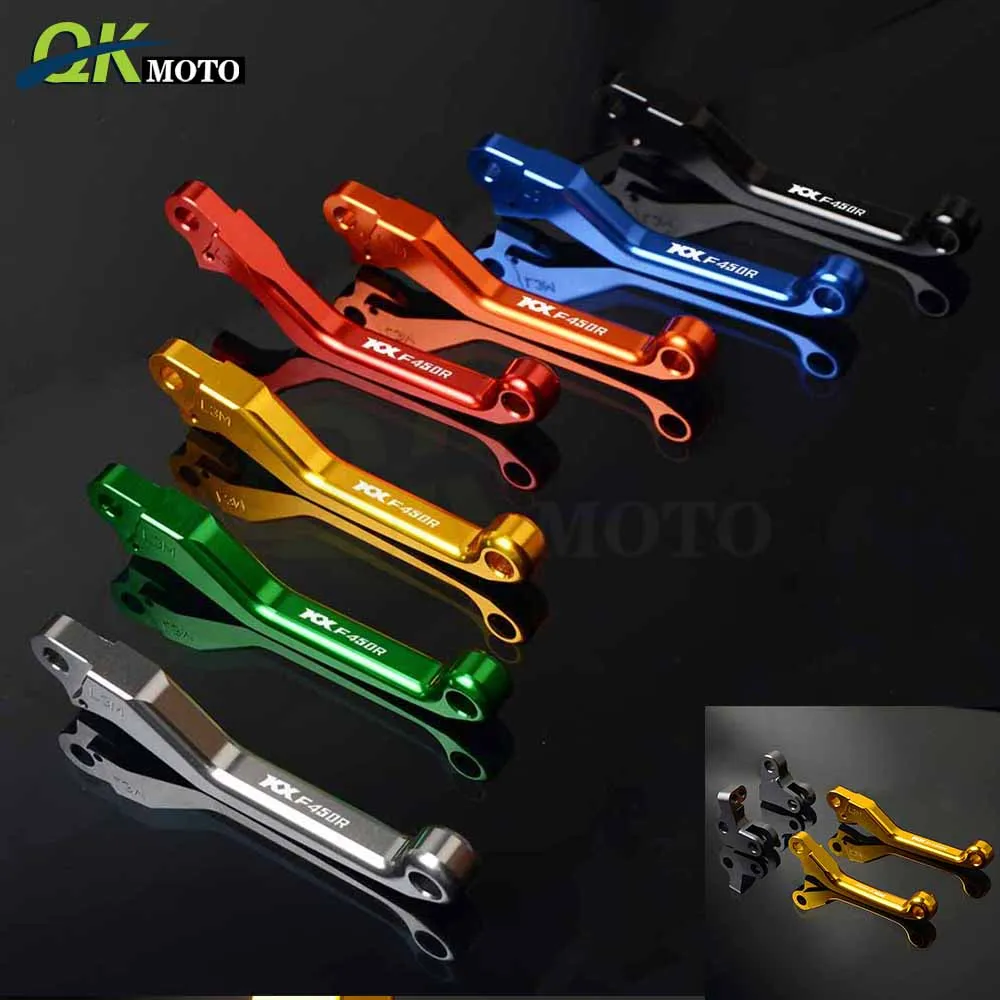 

CNC All Terrain Vehicle Accessories Folding Brake Clutch Levers For KAWASAKI atv kxf450r KXF450R 2008-2015 2014 2013 2012 2011