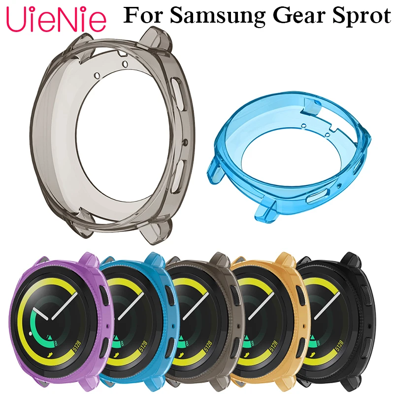 

Soft silicone watch full case for samsung gear sport smart watch clear soft Tpu protection cover dial protection accessories