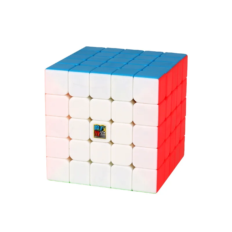 MoYu MeiLong 5x5 магический куб без наклеек 5x5x5 головоломка скорость 62 мм WCA соревнование Профессиональный Cubo Magico - Цвет: Stickerless