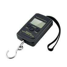 Нагрузка 40 кг ЖК мини портативный карманный цифровой Вес ing рыболовные Весы электронные Висячие Многофункциональные весы Рыба вес авто