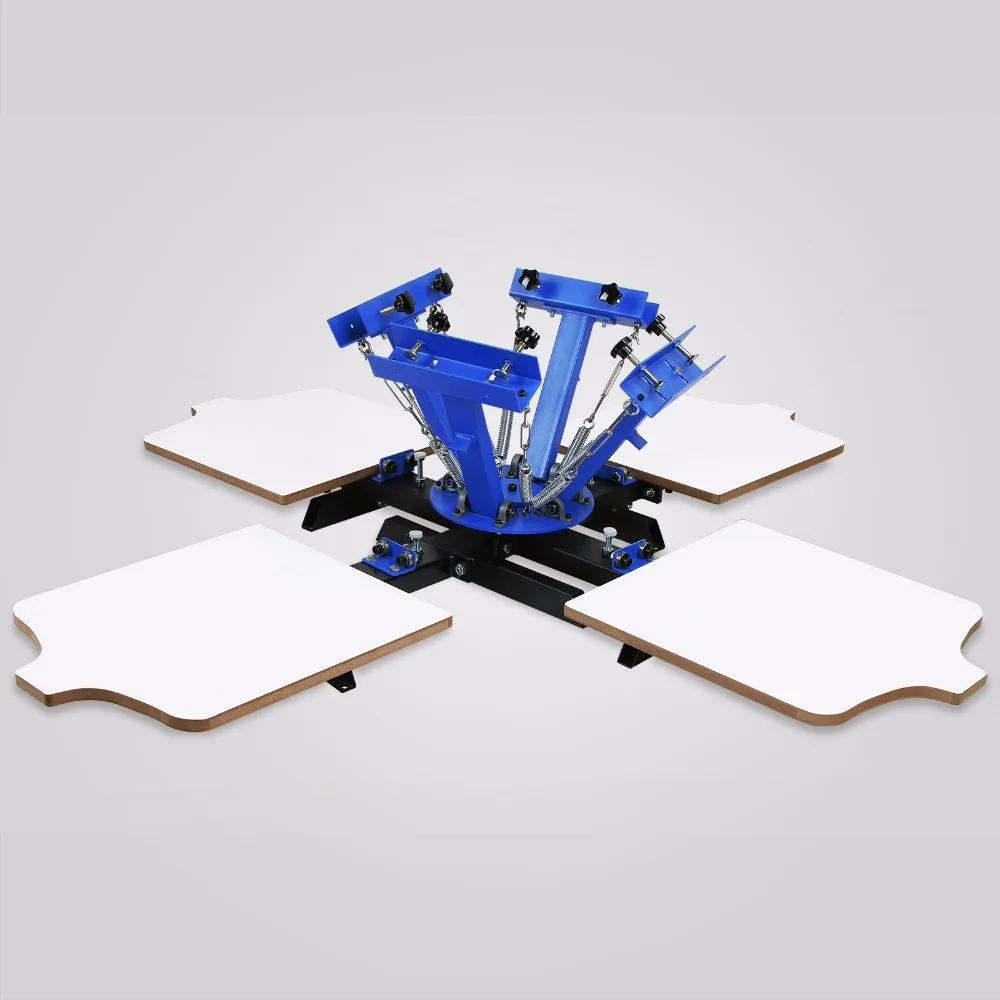 

4 Color 4 Station Screen Printing Machine Silk Screen Printing Machine