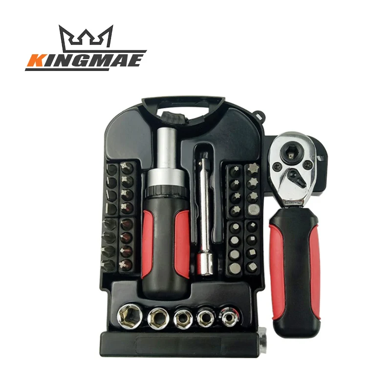 Kingmae Car Repair Tool 40pc Socket Set Ratchet Torque Wrench Combo Tools Kit Auto Repairing | Инструменты