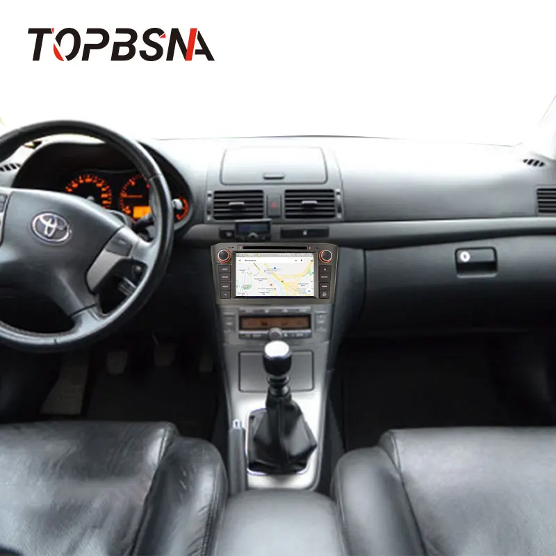 Excellent TOPBSNA Android 9.0 Car DVD Multimedia player For Toyota Avensis T25 2003-2008 2 Din Car Radio GPS Navigation Video headunit RDS 5