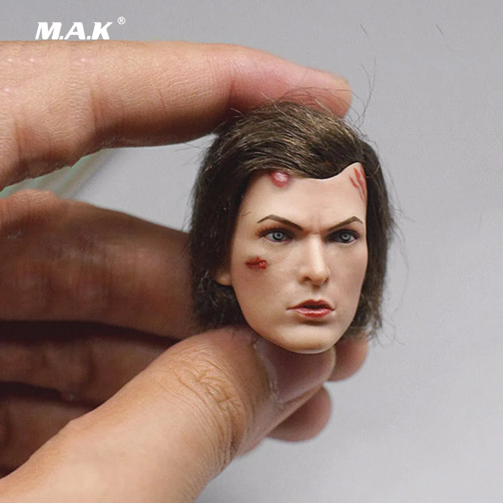 

1/6 Scale Resident Evil The Final Chapter FS009 Alice Battle Damage Version Head for 12 inches Female Action Figure