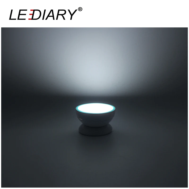 LEDIARY Новинка вращающийся инфракрасный датчик ночник перезаряжаемый