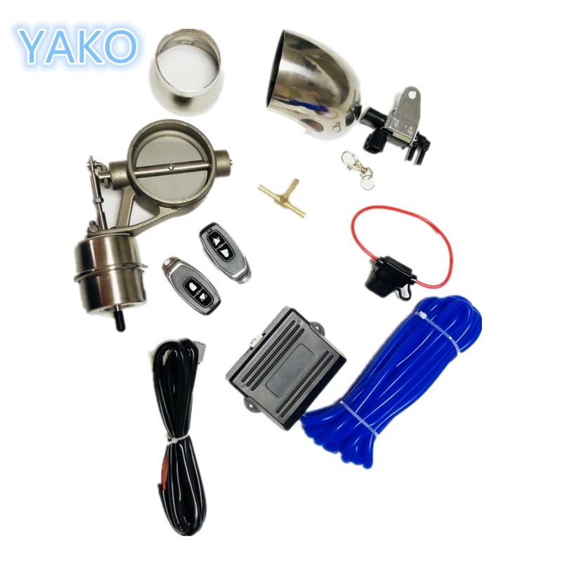 

1Set Stainless Steel Control Exhaust Valve/Cutout Wireless Remote Controller Switch For Car Exhaust Control Set 51.60.63.70.76MM