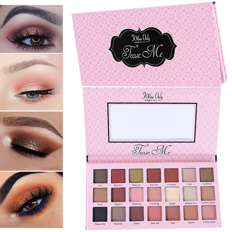 

21 Colors Brand Shimmer Eyeshadow Glitter Makeup Palette Matte Nude Waterproof Eye Shadow Pigment Cosmetics Kit