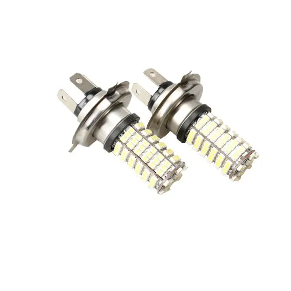 Новое Прибытие 2 шт./лот H4 LED 3528 102 SMD Белый Шарика Фары Противотуманные фары