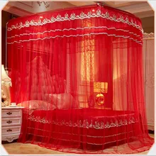 Fishing rod retractable three-door Palace mosquito net floor-standing anti-mosquito wedding nets free TNT/DHL/Fedex/SF shipping avr ea05a fast free shipping by fedex dhl ups tnt