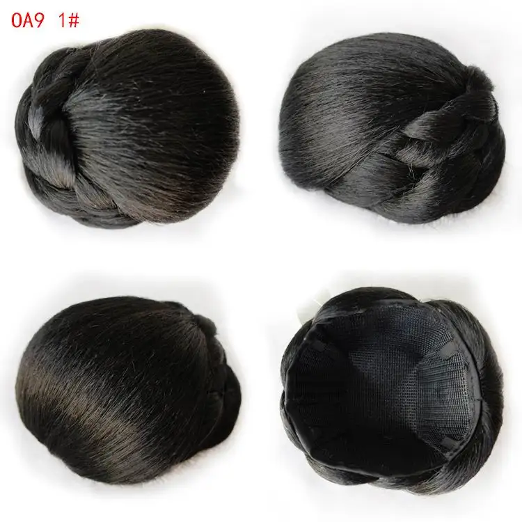 9CM Drawstring Chignon Hair Rope Hair Bun Updos Extension Donut Roller
