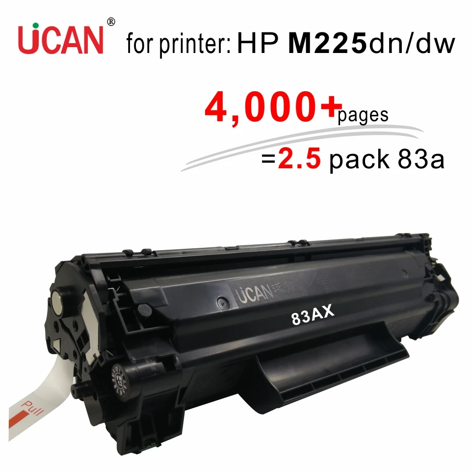 

4000 pages Large Print Volume CF283a 83a Toner Cartridge for Hp Laserjet Pro M225dn M225dw M226dn M226dw printer