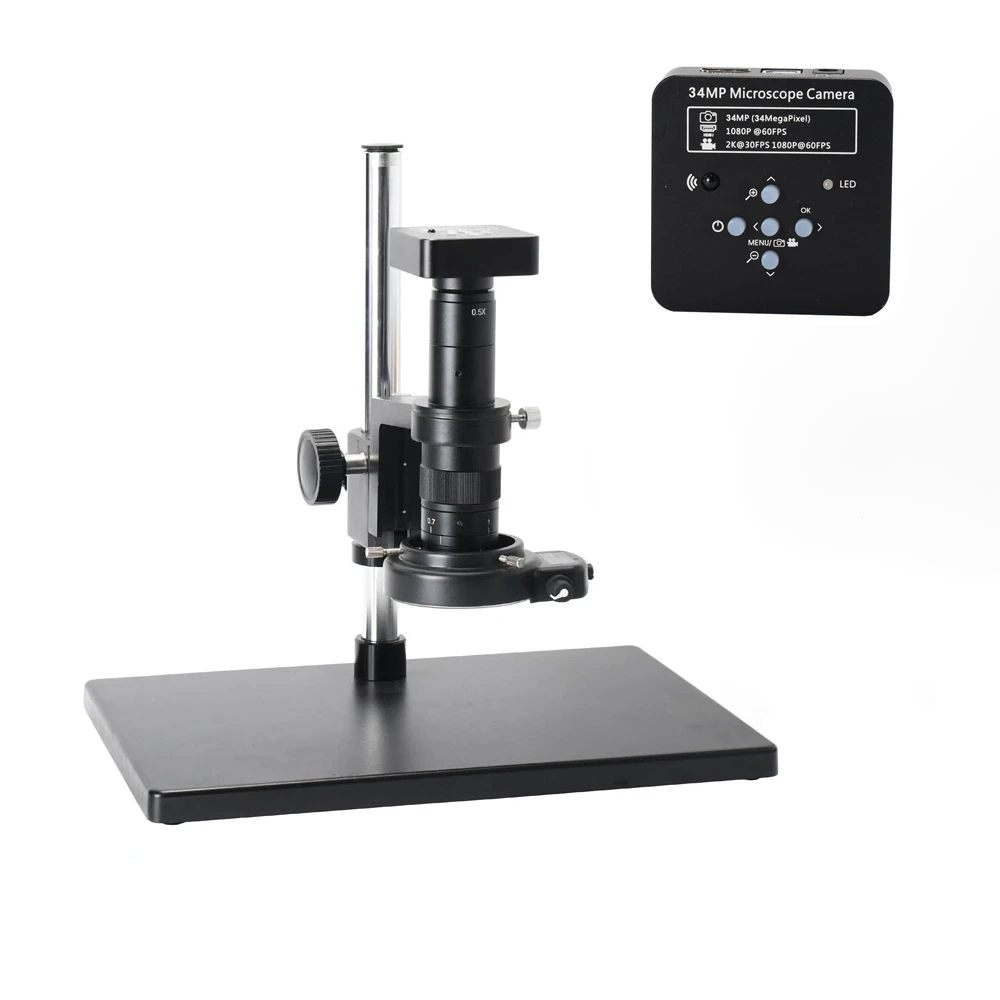#2 USB Digital Microscope,34mp HDMI Industrial Microscope Camera USB Digital Microscope with 180x Lens 100-240V 