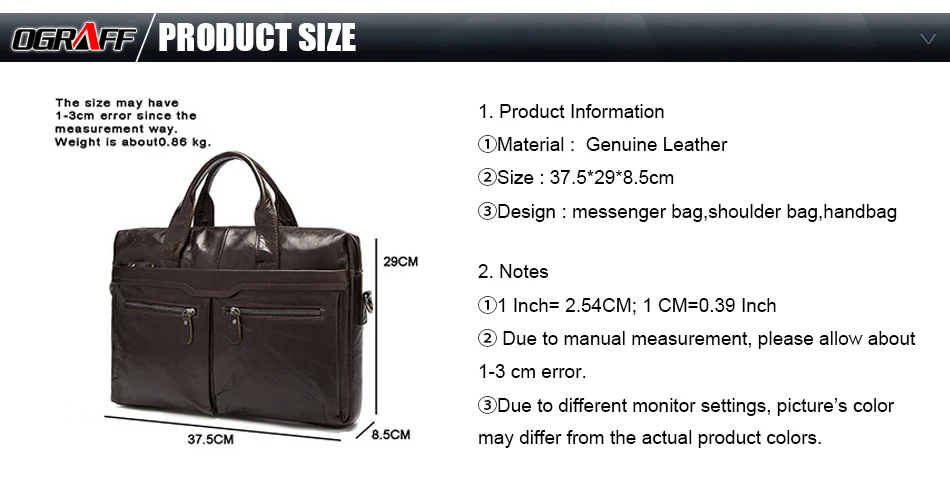 OGRAFF, натуральная кожа, мужская сумка, мужская сумка, дизайнерская сумка-мессенджер, мужской портфель, мужская сумка на плечо