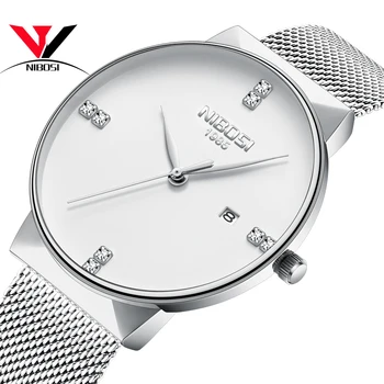 

NIBOSI Lady Watch For Woman Thin Women Watches Luxury Famous Brand Relogio Feminino De Luxo Ladies Watch Stainless Steel Mesh