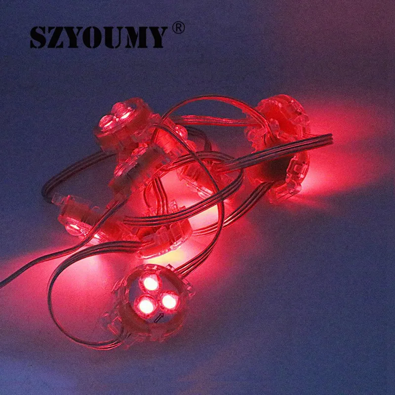 SZYOUMY DC12V светодиодный модуль открытые точечный источник света 3 светодиодный s 5050 SMD RGB Водонепроницаемый IP67 30 мм диаметр белый/синий/зеленый/красный