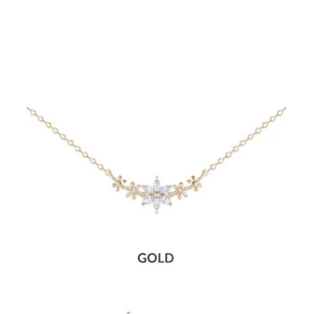 

XIA Jewelry Select Style S925 sterling silver necklace Fresh studentShort paragraph Clavicular chain Birthday gift girl