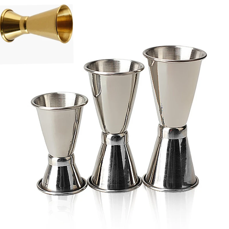 Hot Sales 304 Stainless Steel Double Jigger Cocktail Measuring Cup Bar