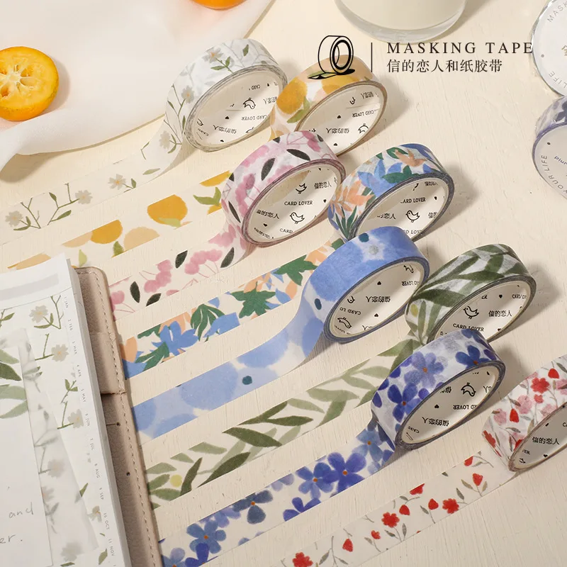 

Spring Plants Flowers Washi Tape Adhesive Tape Diy Scrapbooking Sticker Label Masking Tape Japanese Stationery
