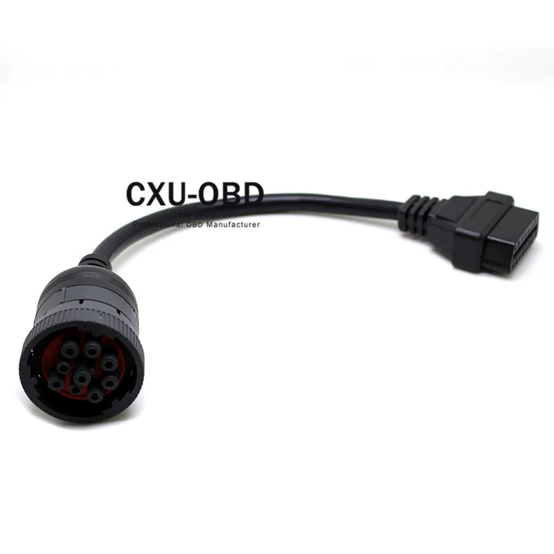 Высококачественный 16 контактный разъем OBD2 для грузовика J1939 9 кабель Бесплатная