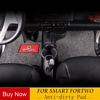 

High Quality Car pedal floor mat for Mercedes smart fortwo 453 451 car carpet mat anti-dirty pad car accessories car shape