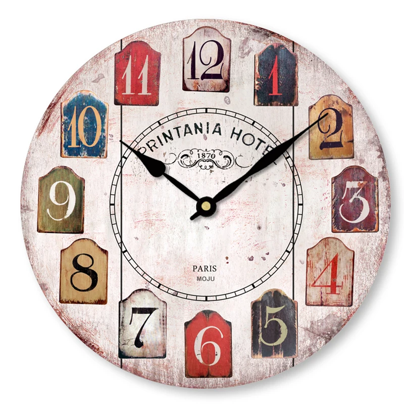 Buy Colorful Saudi Arabia Wood Wall Clock Digital