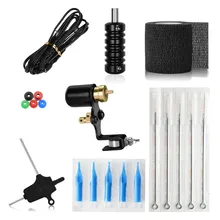 Набор татуировок поворотный комплект тату-машинки Maquinas De Tatuar Rotativa профессиональный шнур для тату иглы сцепление для стартера