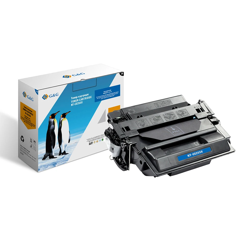 

Тонер-картридж G&G NT-CE255X для HP LaserJet P3011/P3015/P3016 (12500стр)