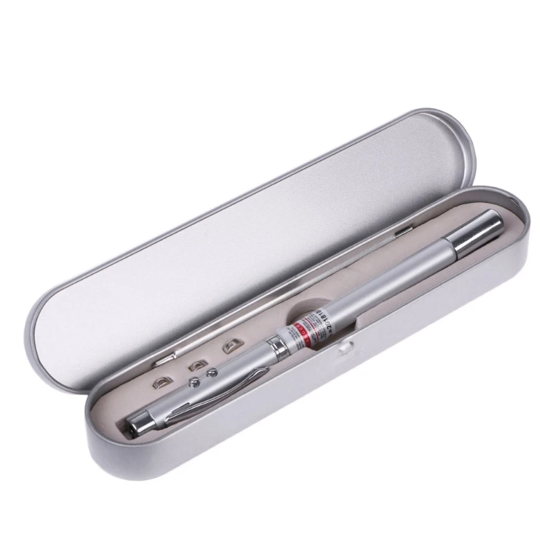 

5 in 1 Power Point Telescopic Red Laser Pointer Pen Teaching Tool Ball LED Light