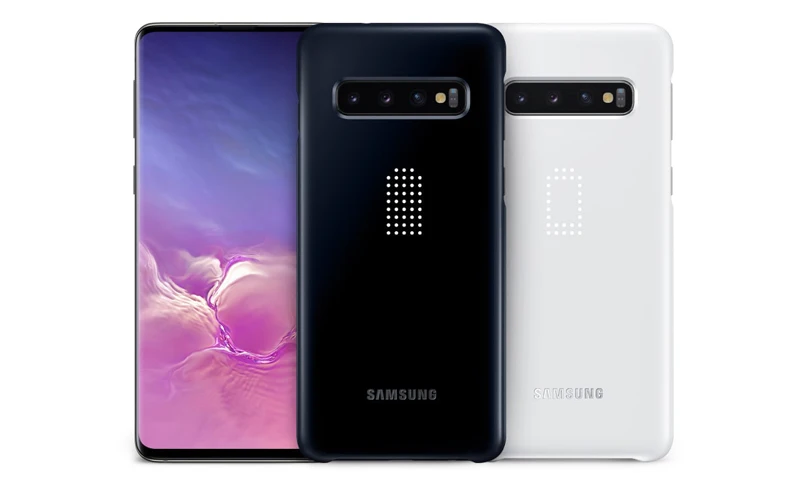 Samsung светодиодный Обложка для samsung Galaxy S10 S10Plus S10E S10 X S10E SM-G9700 SM-G9730 G9750 эмоциональные светодиодный световой эффект