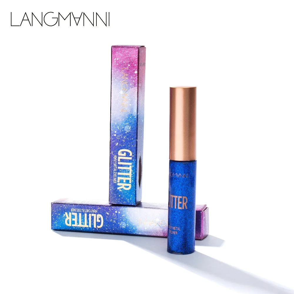 langmanni Glitter Eyeliner Waterproof Eye Liner Pencils Long Lasting