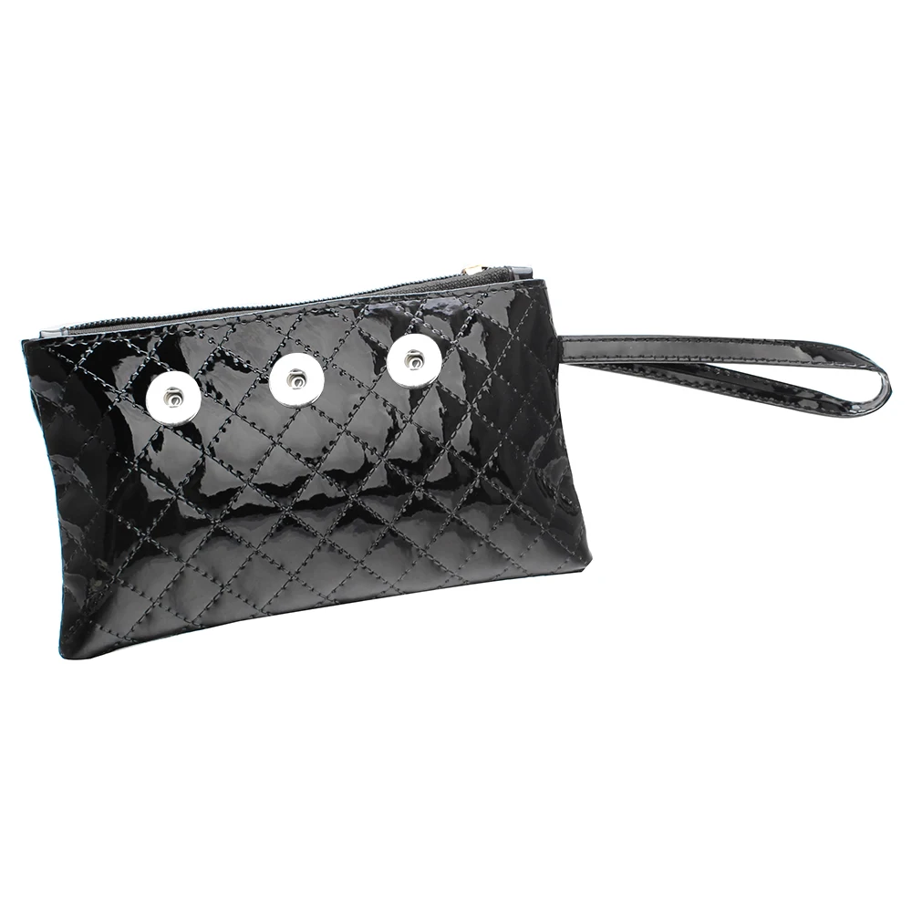 2Color New Portable Little Snap Bag PU Leather Purse 3 Button Handbag