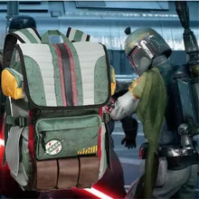 Movies Star Wars Backpack Boba Fett Mandalorian Armor Backpack Student School Bag Casual Travel Backpack printio star wars boba fett