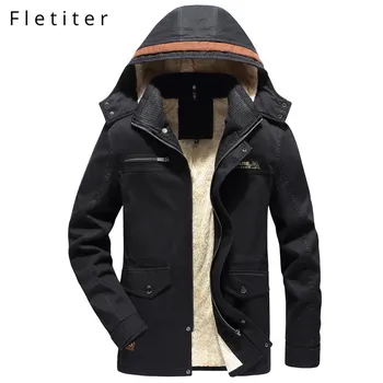 

Fletiter Mens Trench Coat 2019 Fashion Casual Winter Autumn Long Windbreaker Turn-down Overcoat Plus Size 4XL Classic Trenchcoat