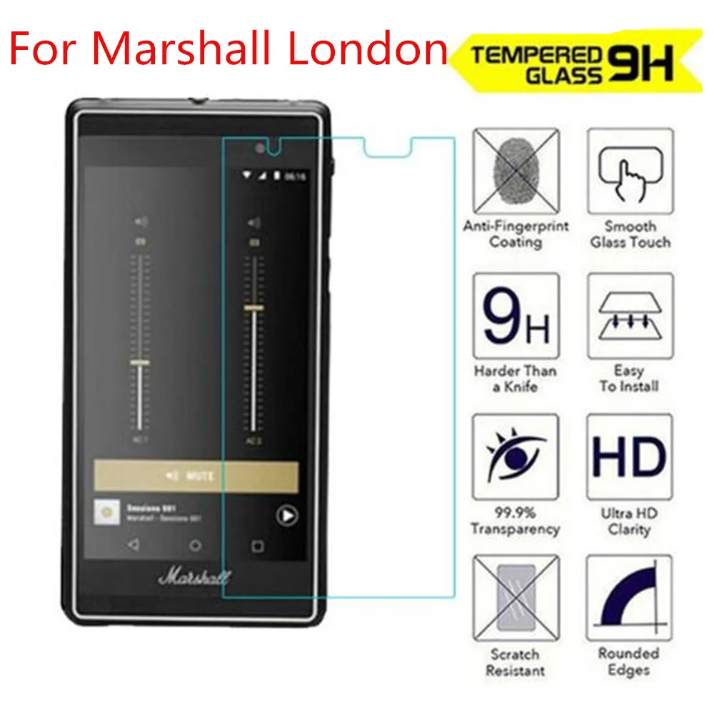 2.5D 9H пленка из закаленного стекла для Marshall London защитная высокого качества |