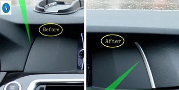 

Yimaautotrims Central Control Dashboard Instrument GPS Decoration Strip Cover Trim For BMW 5 Series F10 525i 535i 2011 2012 2013
