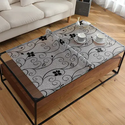 

New PVC Waterproof Anti-Hot Tablecloth Soft Glass Transparent Table Cover Kitchen Home Decor Coffee Tablecloths