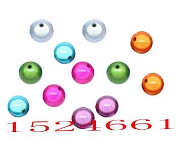 

FLTMRH 6mm 40pcs Mixed Color Acrylic Round Miracle Beads/ Beads marine crafts materials plastic chunky alphabet