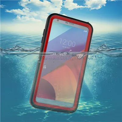 Водонепроницаемый чехол для LG G6 снегозащищенный ударопрочный чехол IP68 герметичный водозащитный Защитные чехлы для G6 5,7 дюймов чехол для телефона - Цвет: Red