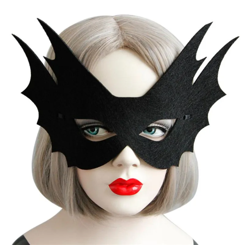 Black Flying Bat Halloween eye Mask Felt cloth Halloween cosplay sexy