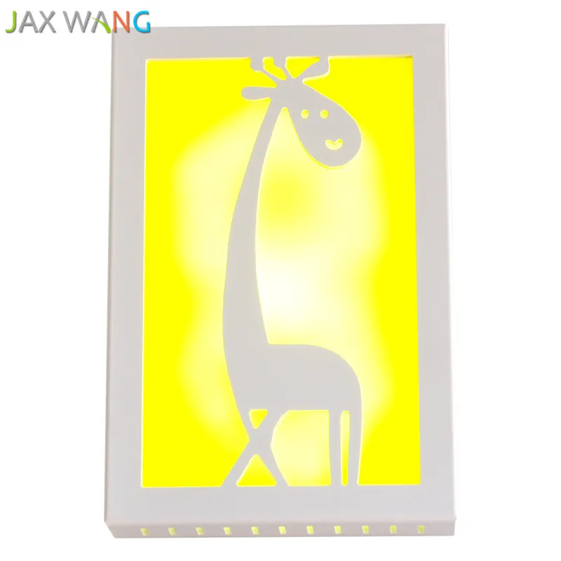 Lovely Art Giraffe Pvc Led Wall Lamp Modern Indoor Decor Wall Sconce